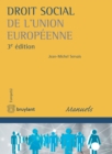 Droit social de l'Union europeenne - eBook