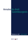 Annales du droit luxembourgeois - Volumes 27-28 - 2017-2018 - eBook