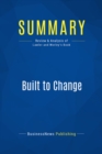 Summary: Built to Change : Review and Analysis of Lawler and Worley's Book - eBook
