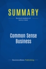 Summary: Common Sense Business - eBook