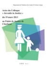 Actes du colloque "Juvenile in Justice" du 19 mars 2013 au Palais de Justice de Charleroi - eBook