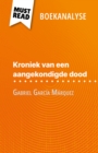 Kroniek van een aangekondigde dood van Gabriel Garcia Marquez (Boekanalyse) : Volledige analyse en gedetailleerde samenvatting van het werk - eBook