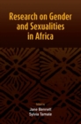 Research on Gender and Sexualities in Africa - eBook