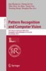 Pattern Recognition and Computer Vision : First Chinese Conference, PRCV 2018, Guangzhou, China, November 23-26, 2018, Proceedings, Part I - eBook