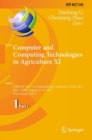Computer and Computing Technologies in Agriculture XI : 11th IFIP WG 5.14 International Conference, CCTA 2017, Jilin, China, August 12-15, 2017, Proceedings, Part I - eBook