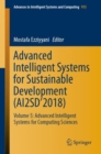 Advanced Intelligent Systems for Sustainable Development (AI2SD'2018) : Volume 5: Advanced Intelligent Systems for Computing Sciences - eBook