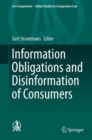 Information Obligations and Disinformation of Consumers - eBook