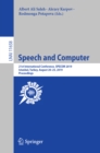Speech and Computer : 21st International Conference, SPECOM 2019, Istanbul, Turkey, August 20-25, 2019, Proceedings - eBook
