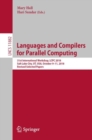 Languages and Compilers for Parallel Computing : 31st International Workshop, LCPC 2018, Salt Lake City, UT, USA, October 9-11, 2018, Revised Selected Papers - eBook