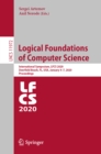 Logical Foundations of Computer Science : International Symposium, LFCS 2020, Deerfield Beach, FL, USA, January 4-7, 2020, Proceedings - eBook