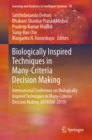 Biologically Inspired Techniques in Many-Criteria Decision Making : International Conference on Biologically Inspired Techniques in Many-Criteria Decision Making (BITMDM-2019) - eBook