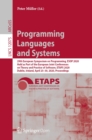 Programming Languages and Systems : 29th European Symposium on Programming, ESOP 2020, Held as Part of the European Joint Conferences on Theory and Practice of Software, ETAPS 2020, Dublin, Ireland, A - eBook