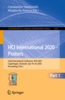HCI International 2020 - Posters : 22nd International Conference, HCII 2020, Copenhagen, Denmark, July 19-24, 2020, Proceedings, Part I - eBook
