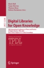 Digital Libraries for Open Knowledge : 24th International Conference on Theory and Practice of Digital Libraries, TPDL 2020, Lyon, France, August 25-27, 2020, Proceedings - eBook