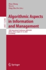 Algorithmic Aspects in Information and Management : 14th International Conference, AAIM 2020, Jinhua, China, August 10-12, 2020, Proceedings - eBook
