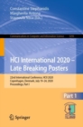 HCI International 2020 - Late Breaking Posters : 22nd International Conference, HCII 2020, Copenhagen, Denmark, July 19-24, 2020, Proceedings, Part I - eBook