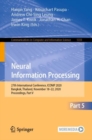 Neural Information Processing : 27th International Conference, ICONIP 2020, Bangkok, Thailand, November 18-22, 2020, Proceedings, Part V - eBook
