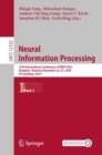 Neural Information Processing : 27th International Conference, ICONIP 2020, Bangkok, Thailand, November 23-27, 2020, Proceedings, Part I - eBook