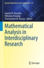 Mathematical Analysis in Interdisciplinary Research - eBook