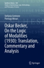 Oskar Becker, On the Logic of Modalities (1930): Translation, Commentary and Analysis - eBook