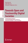 Towards Open and Trustworthy Digital Societies : 23rd International Conference on Asia-Pacific Digital Libraries, ICADL 2021, Virtual Event, December 1-3, 2021, Proceedings - eBook