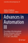 Advances in Automation III : Proceedings of the International Russian Automation Conference, RusAutoCon2021, September 5-11, 2021, Sochi, Russia - eBook