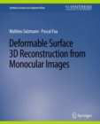 Deformable Surface 3D Reconstruction from Monocular Images - eBook