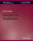Automatic Text Simplification - eBook
