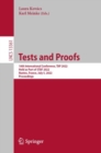 Tests and Proofs : 16th International Conference, TAP 2022, Held as Part of STAF 2022, Nantes, France, July 5, 2022, Proceedings - eBook