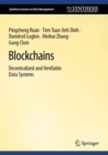 Blockchains : Decentralized and Verifiable Data Systems - eBook