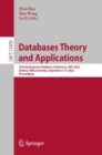 Databases Theory and Applications : 33rd Australasian Database Conference, ADC 2022, Sydney, NSW, Australia, September 2-4, 2022, Proceedings - eBook