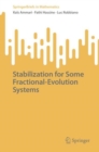 Stabilization for Some Fractional-Evolution Systems - eBook