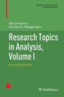 Research Topics in Analysis, Volume I : Grounding Theory - eBook