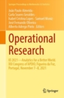 Operational Research : IO 2021-Analytics for a  Better World. XXI Congress of APDIO, Figueira da Foz, Portugal, November 7-8, 2021 - eBook