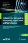 Collaborative Computing: Networking, Applications and Worksharing : 18th EAI International Conference, CollaborateCom 2022, Hangzhou, China, October 15-16, 2022, Proceedings, Part II - eBook