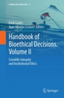 Handbook of Bioethical Decisions. Volume II : Scientific Integrity and Institutional Ethics - eBook
