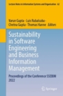 Sustainability in Software Engineering and Business Information Management : Proceedings of the Conference SSEBIM 2022 - eBook