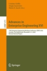 Advances in Enterprise Engineering XVI : 12th Enterprise Engineering Working Conference, EEWC 2022, Leusden, The Netherlands, November 2-3, 2022, Revised Selected Papers - eBook