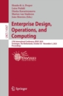 Enterprise Design, Operations, and Computing : 27th International Conference, EDOC 2023, Groningen, The Netherlands, October 30 - November 3, 2023, Proceedings - eBook