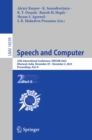 Speech and Computer : 25th International Conference, SPECOM 2023, Dharwad, India, November 29 - December 2, 2023, Proceedings, Part II - eBook