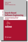 Search-Based Software Engineering : 15th International Symposium, SSBSE 2023, San Francisco, CA, USA, December 8, 2023, Proceedings - eBook