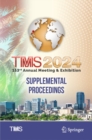 TMS 2024 153rd Annual Meeting & Exhibition Supplemental Proceedings - eBook