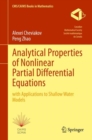 Analytical Properties of Nonlinear Partial Differential Equations : with Applications to Shallow Water Models - eBook