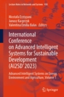 International Conference on Advanced Intelligent Systems for Sustainable Development (AI2SD'2023) : Advanced Intelligent Systems on Energy, Environment and Agriculture, Volume 1 - eBook