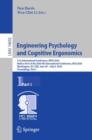 Engineering Psychology and Cognitive Ergonomics : 21st International Conference, EPCE 2024, Held as Part of the 26th HCI International Conference, HCII 2024, Washington, DC, USA, June 29 - July 4, 202 - eBook