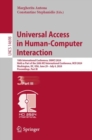 Universal Access in Human-Computer Interaction : 18th International Conference, UAHCI 2024, Held as Part of the 26th HCI International Conference, HCII 2024, Washington, DC, USA, June 29 - July 4, 202 - eBook