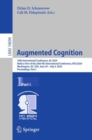 Augmented Cognition : 18th International Conference, AC 2024, Held as Part of the 26th HCI International Conference, HCII 2024, Washington, DC, USA, June 29-July 4, 2024, Proceedings, Part I - eBook