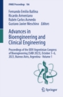 Advances in Bioengineering and Clinical Engineering : Proceedings of the XXIV Argentinian Congress of Bioengineering (SABI 2023), October 3-6, 2023, Buenos Aires, Argentina - Volume 1 - eBook