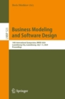 Business Modeling and Software Design : 14th International Symposium, BMSD 2024, Luxembourg City, Luxembourg, July 1-3, 2024, Proceedings - eBook