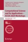 Computational Science and Its Applications - ICCSA 2024 Workshops : Hanoi, Vietnam, July 1-4, 2024, Proceedings, Part IX - eBook